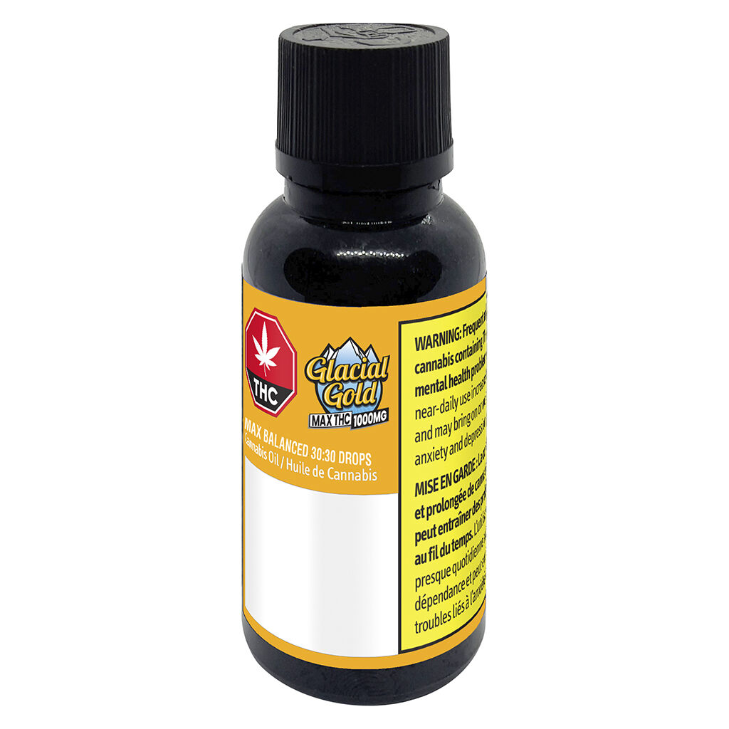 Glacial Gold - MAX Balanced 30:30 Drops - Hybrid - 35ml