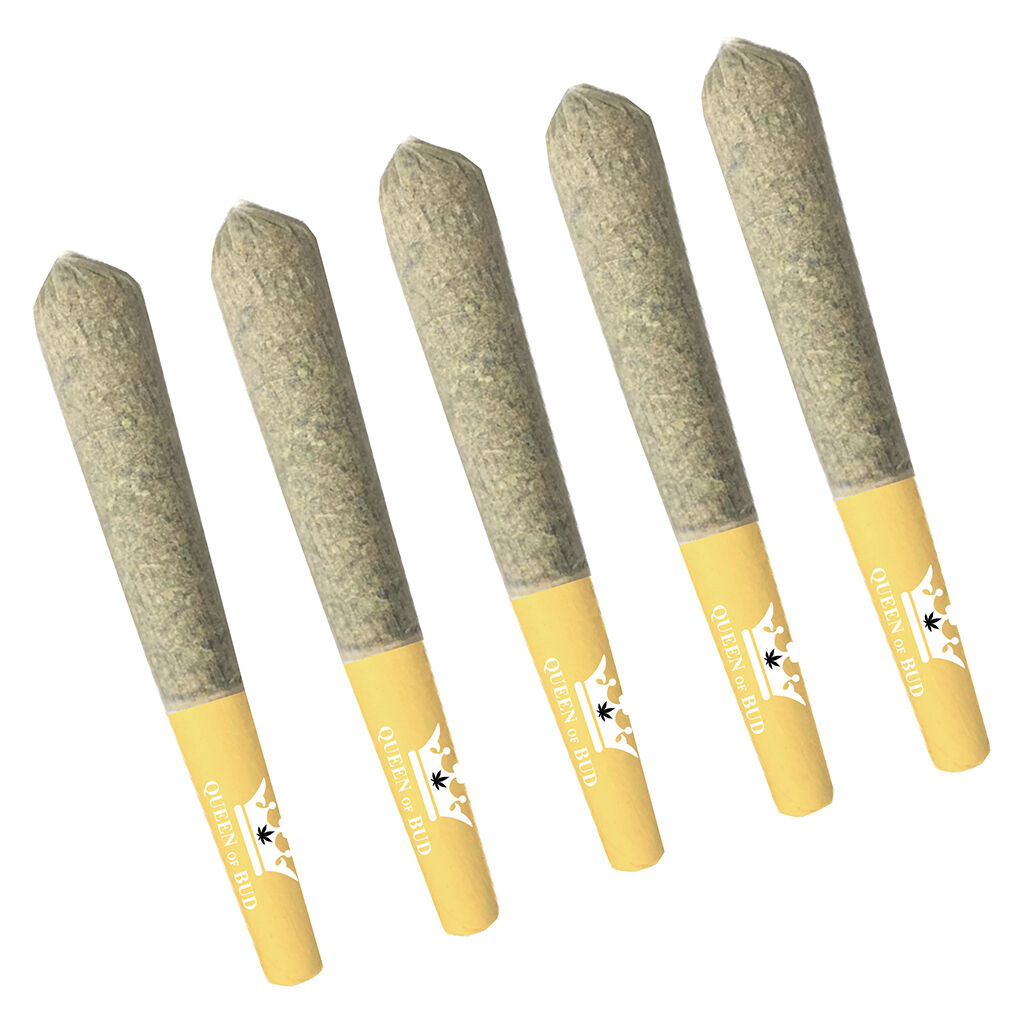 Queen of Bud - Yellow Topaz Live Rosin Mango Honey Infused Pre-Roll - Sativa - 5x0.5g