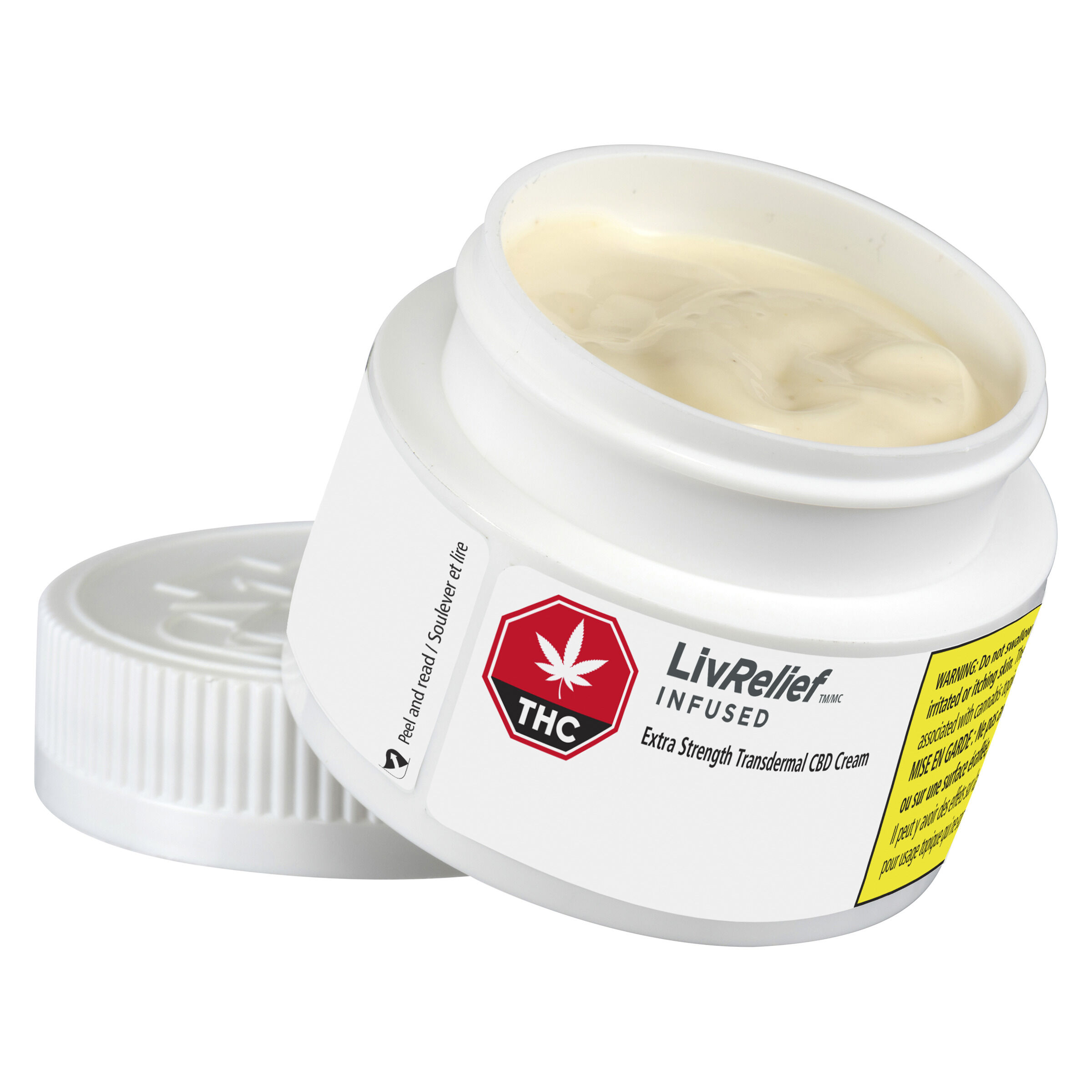 LivRelief - Extra Strength Transdermal CBD Cream - Hybrid - 50ml