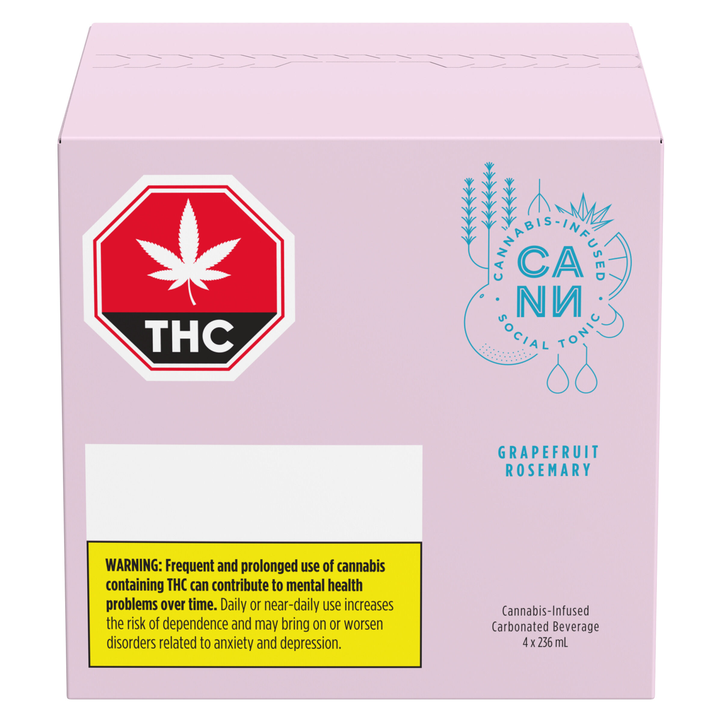 Cann Social Tonic - Grapefruit Rosemary - Blend - 8065 - 4 Pack