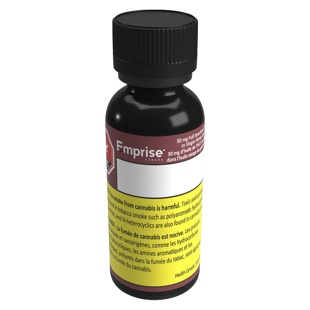 Emprise Canada - Full Spectrum THC Oil in Virgin Hemp Seed Oil - Sativa - 30ml