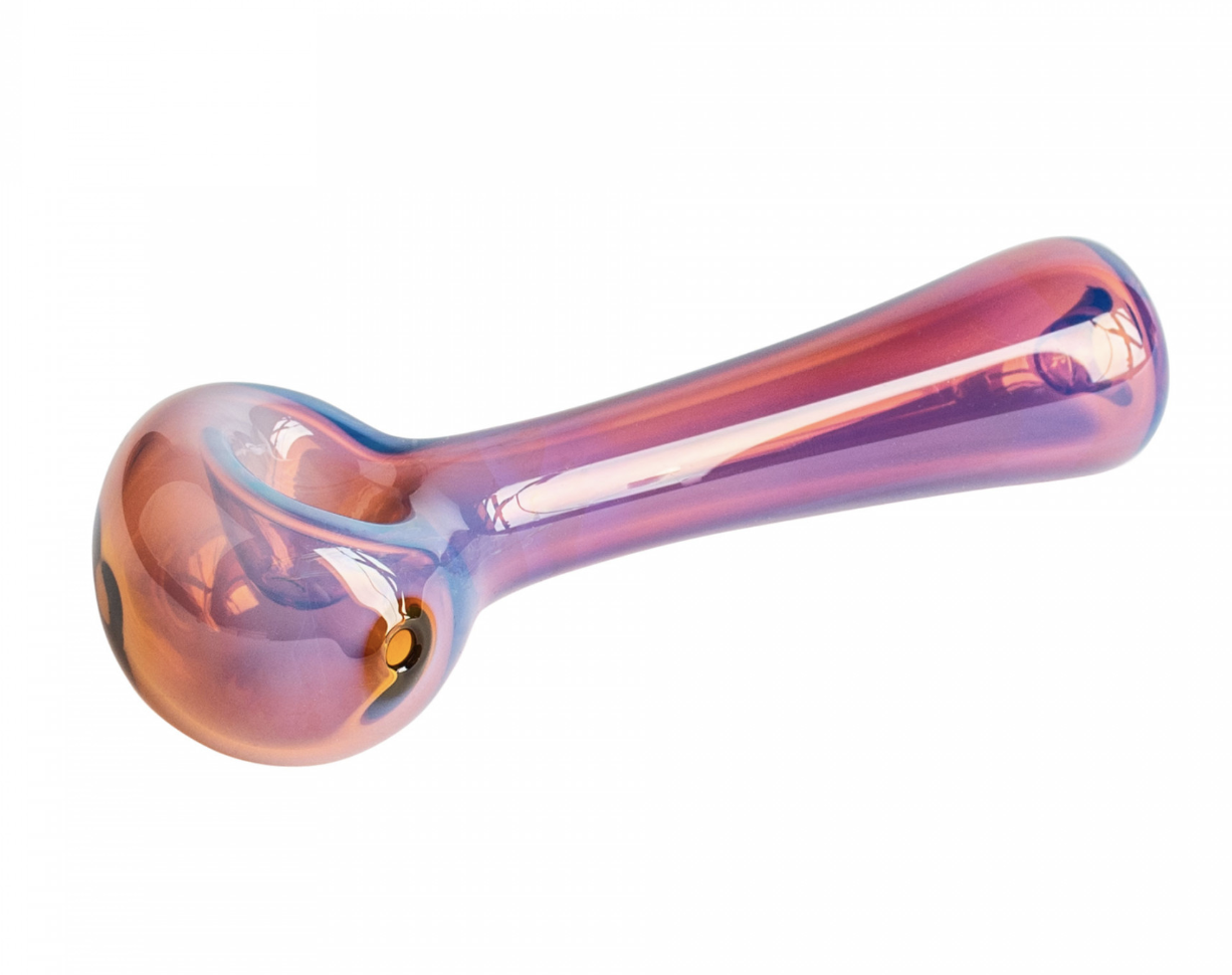 4.5" Spoon Hand Pipe - Amber
