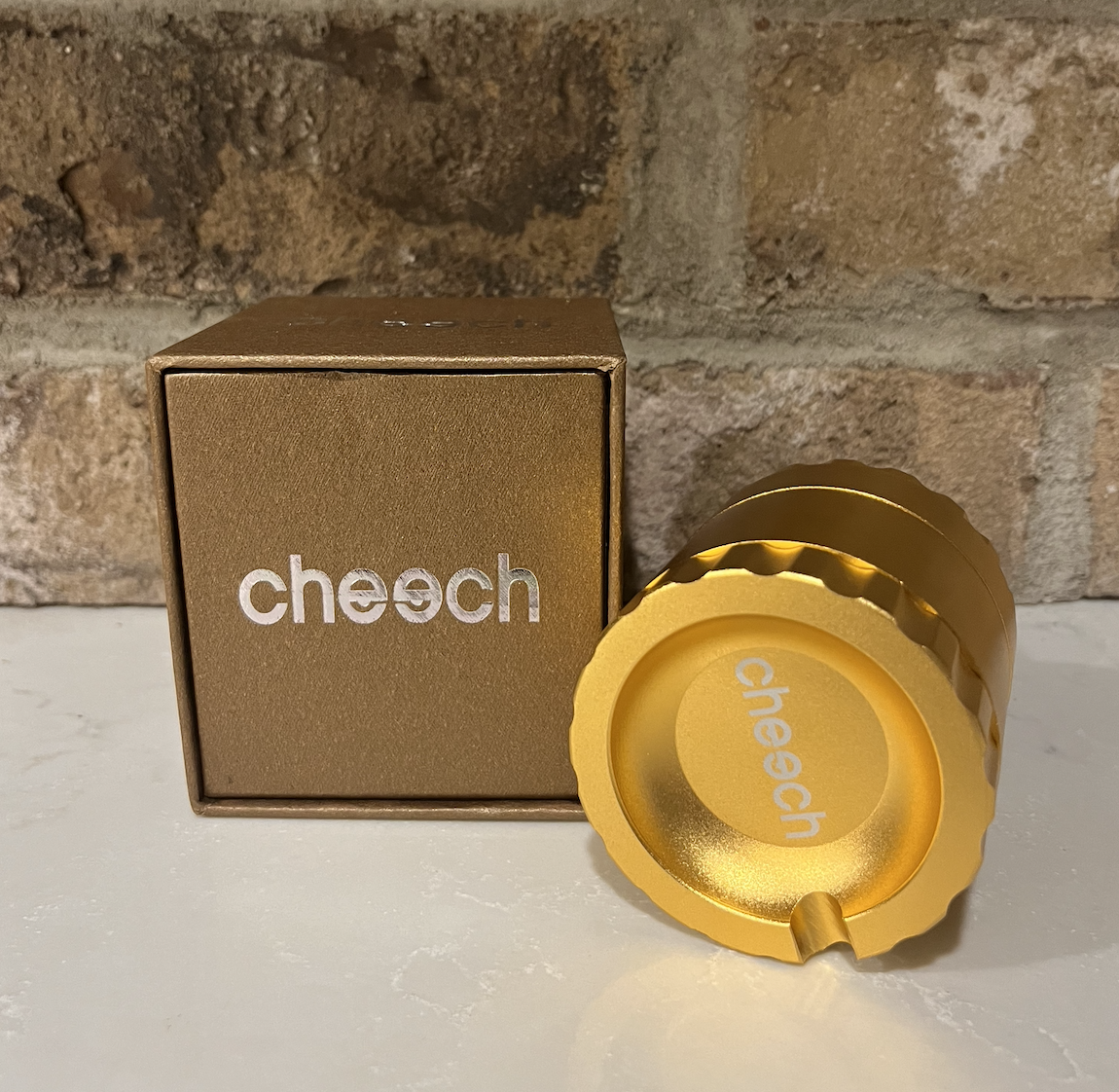 Cheech 63mm 4pc Concave Grinder - Gold