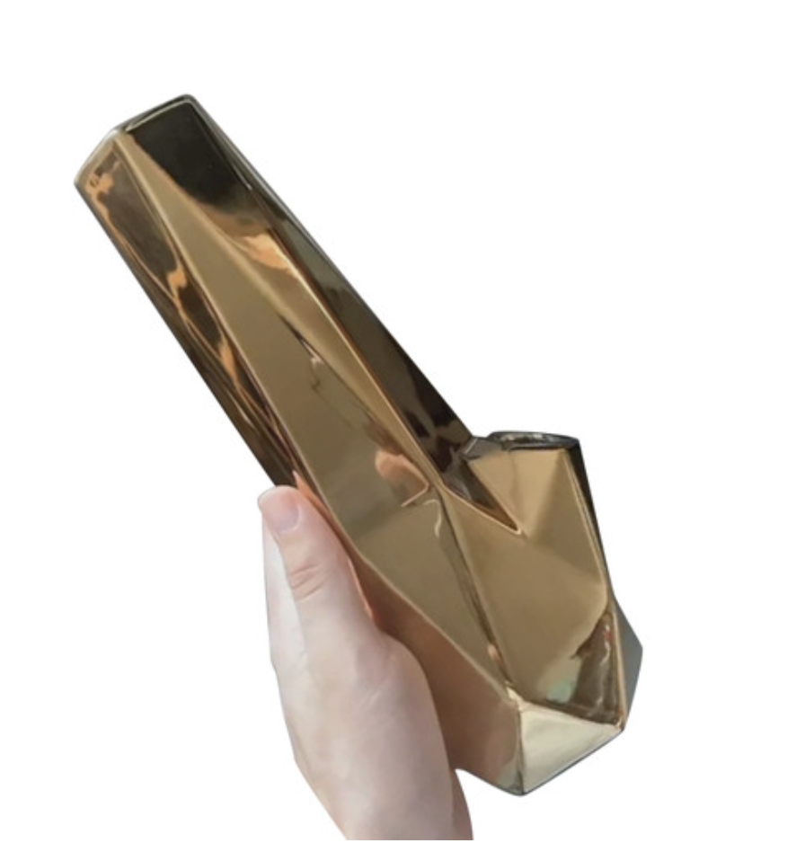 BRNT Hexagon - Ceramic Waterpipe - Limited Edition - Gold
