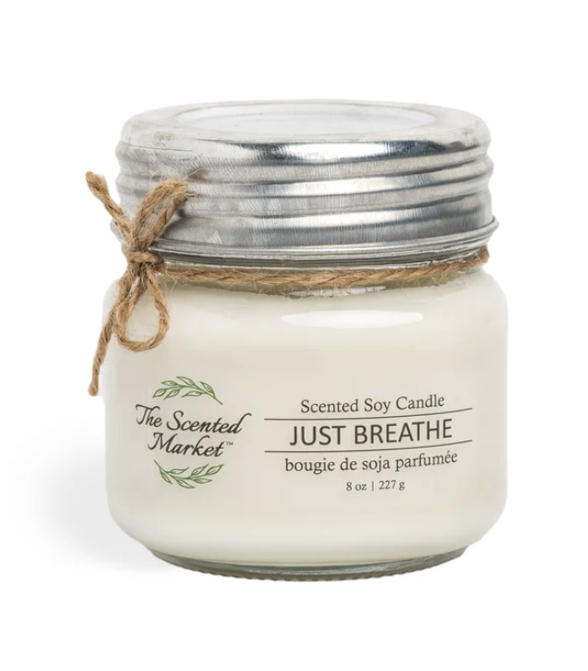 JUST BREATHE Soy Wax Candle 8oz