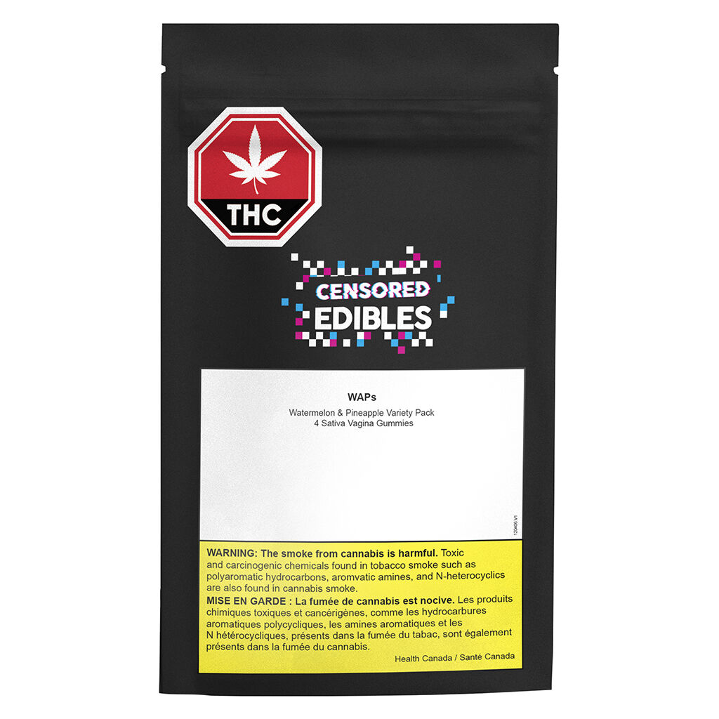 Censored Edibles - WAPs - Sativa - 4 Pack