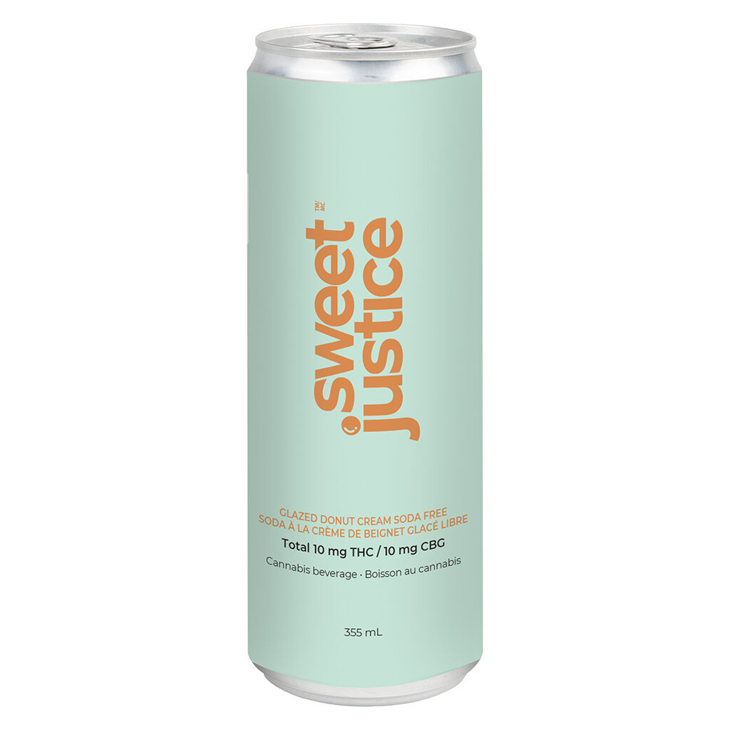 Sweet Justice - Glazed Donut Cream Soda Free 10 +10 CBG - Hybrid - 355ml