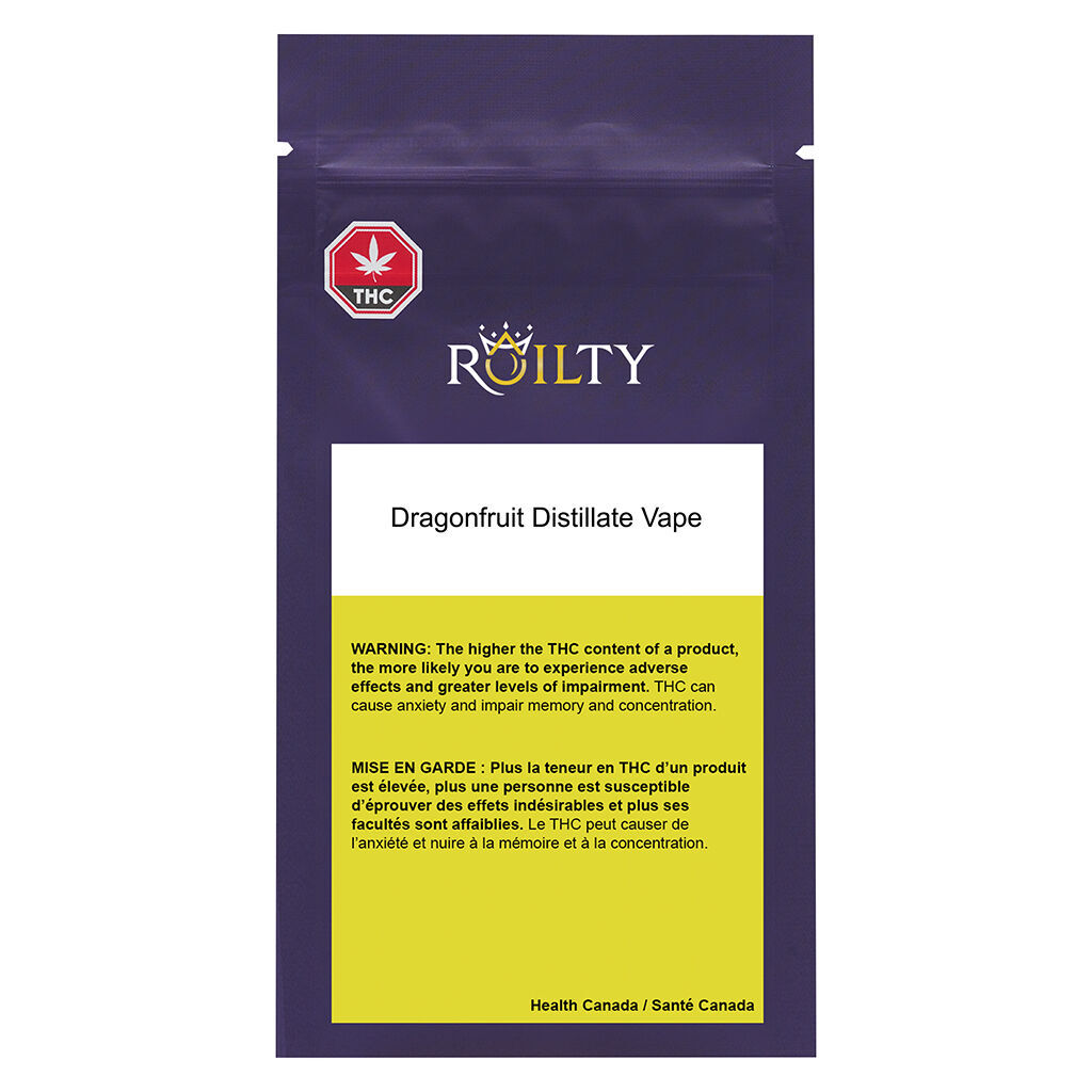 Roilty - Dragonfruit Distillate 510 Thread Cartridge - Blend - 1g