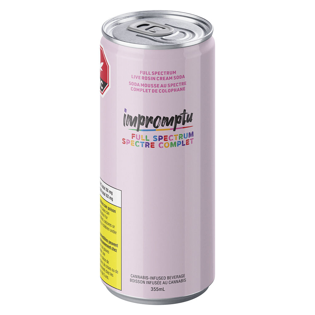 Impromptu - Full Spectrum Live Rosin Cream Soda - Hybrid - 355ml