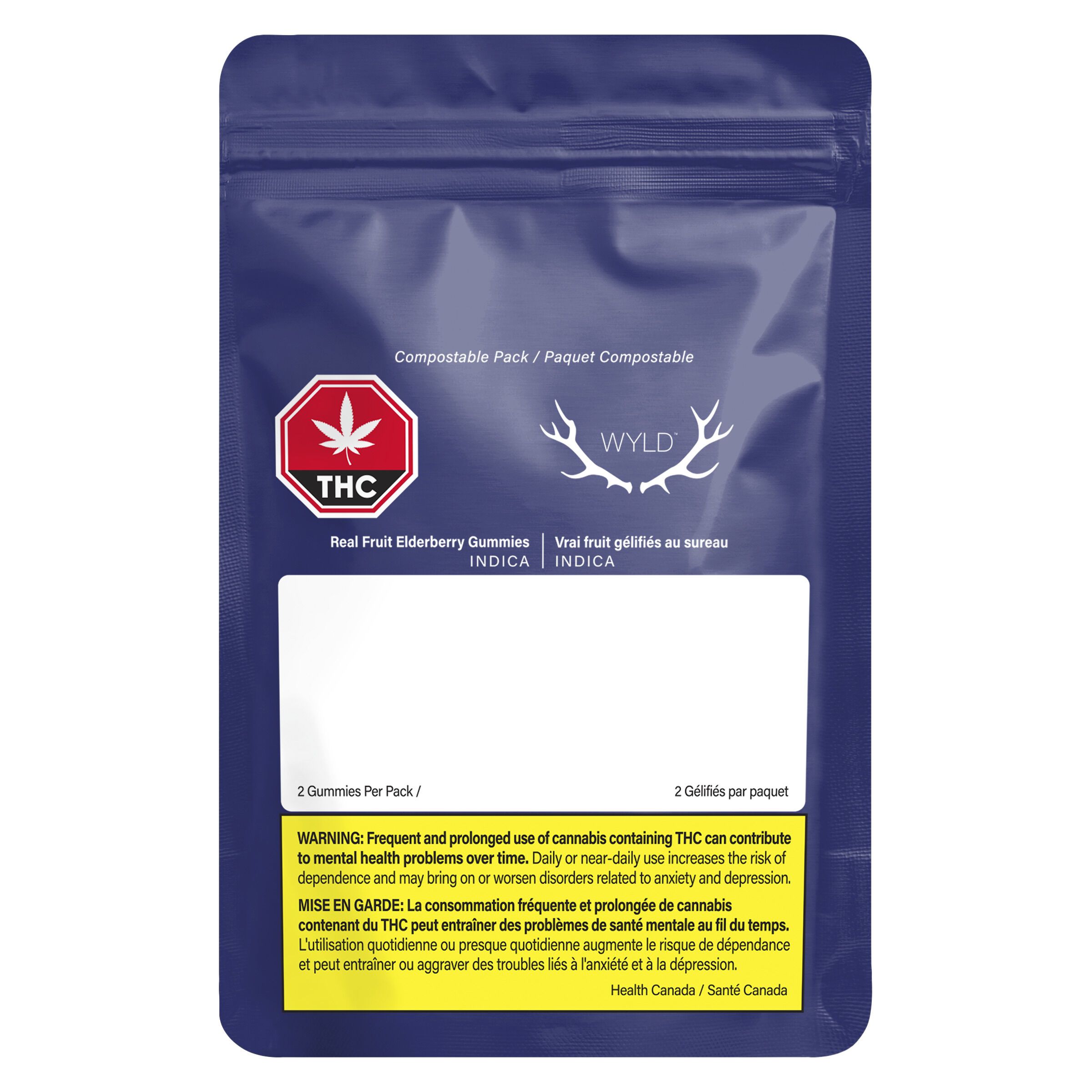 Wyld - Real Fruit Elderberry Soft Chews 2:1 THC:CBN - 2 Pack