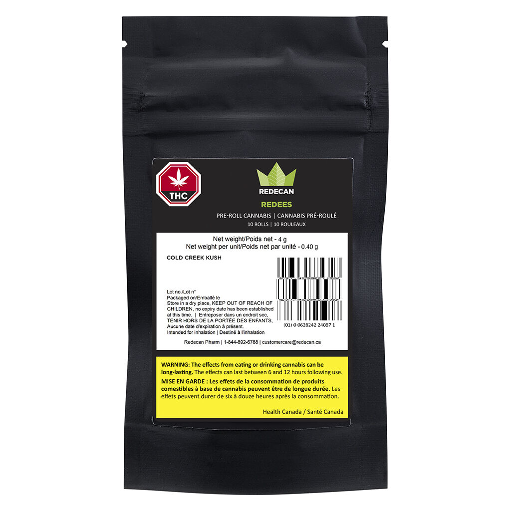 Redecan - Redees Cold Creek Kush Pre-Roll - Redecan - Redees Cold Creek Kush - 10x0.35g