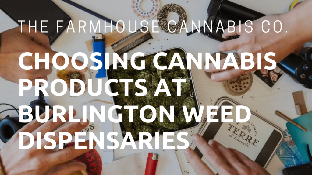 Choosing Cannabis Products at Burlington Weed Dispensaries Near Me