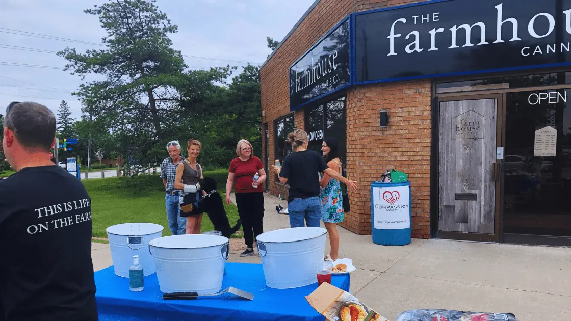 Community members gathered at The Farmhouse Cannabis Co. for the 2nd Annual Community BBQ