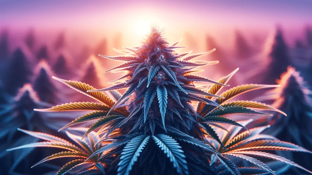 Cannabis sativa plant, source of THC and CBD