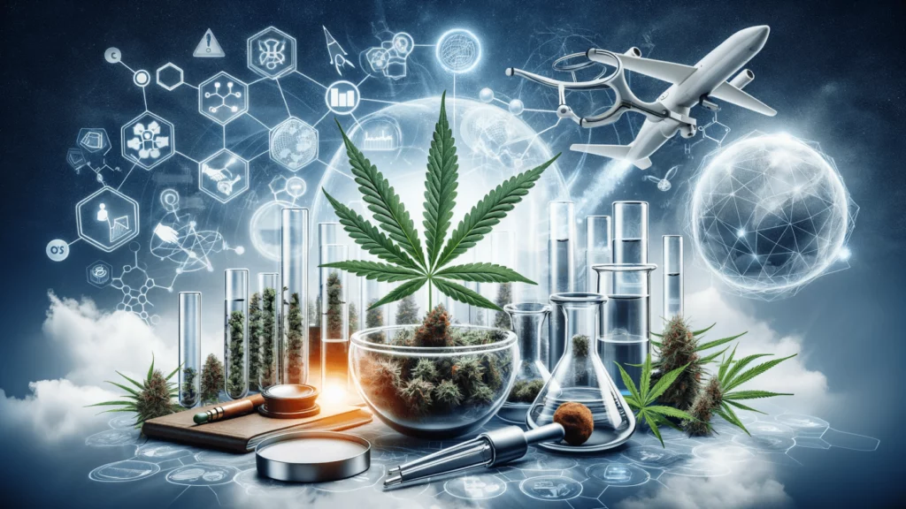 Conceptual image representing future research and potential of cannabis