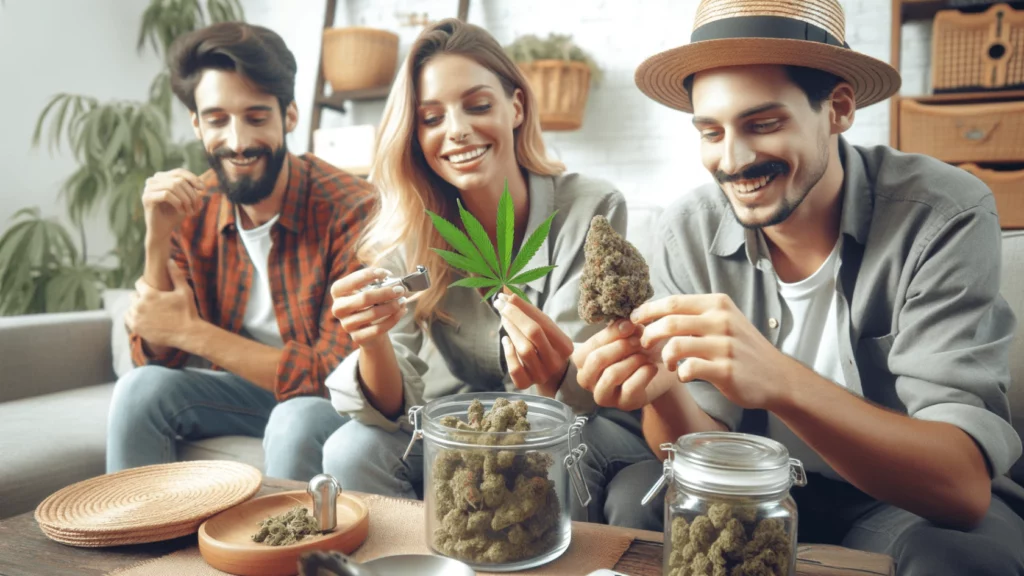 People enjoying recreational cannabis responsibly